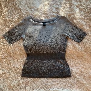 ann taylor gray top